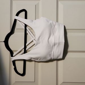 White sports bra